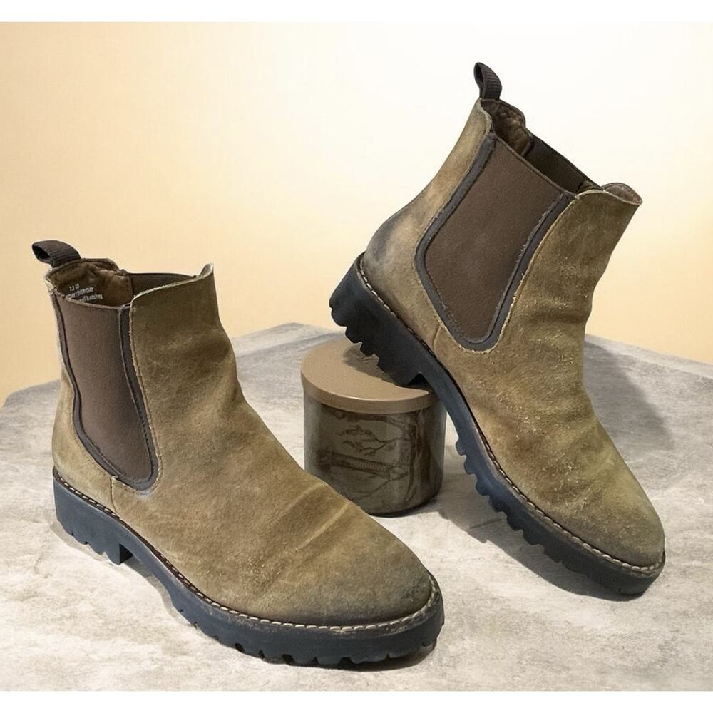 Thursday Boot Co Legend Chelsea Boots Women’s- 7.5 Brown Nubuck Leather Lug Sole